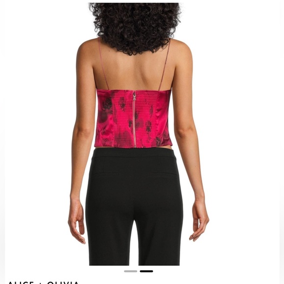 Alice + Olivia Valentina Floral Elasticized Top - Picture 2 of 11